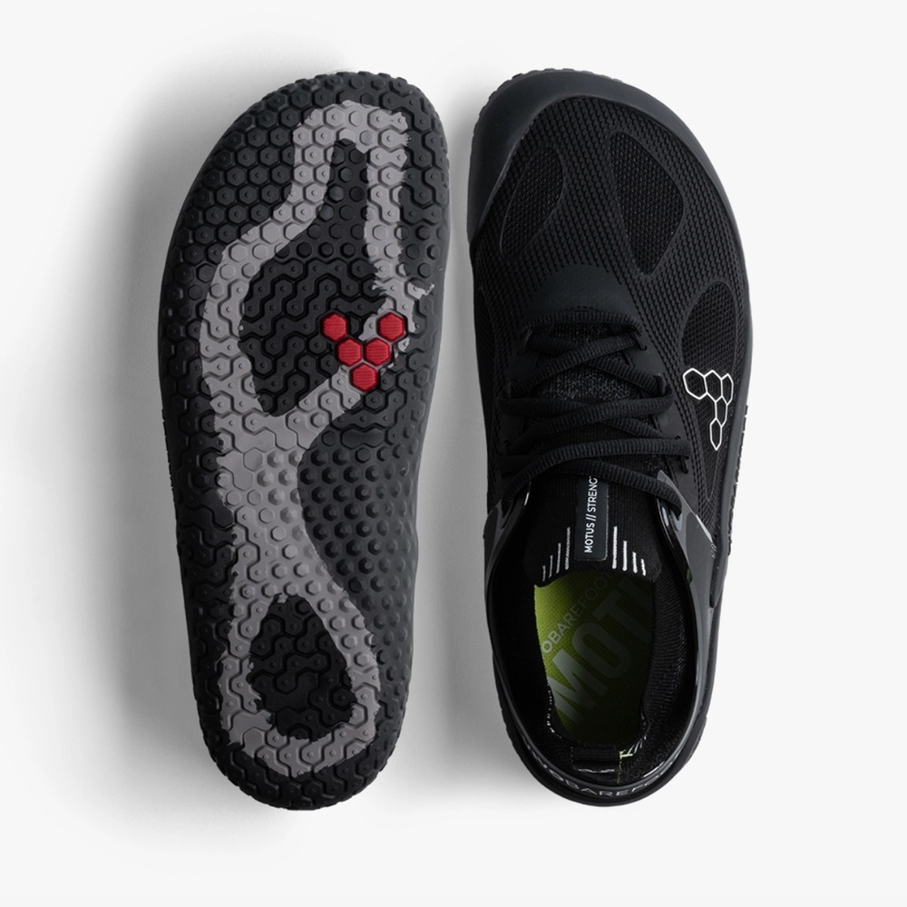 Vivobarefoot Motus Strength Womens Black Athletic Shoes Vivo barefoot